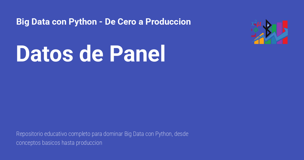 Datos de Panel - Big Data con Python - De Cero a Produccion