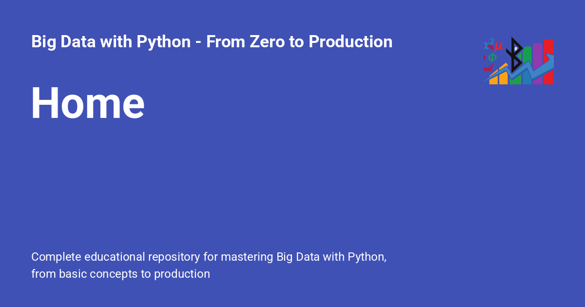 Home - Big Data with Python - From Zero to Production