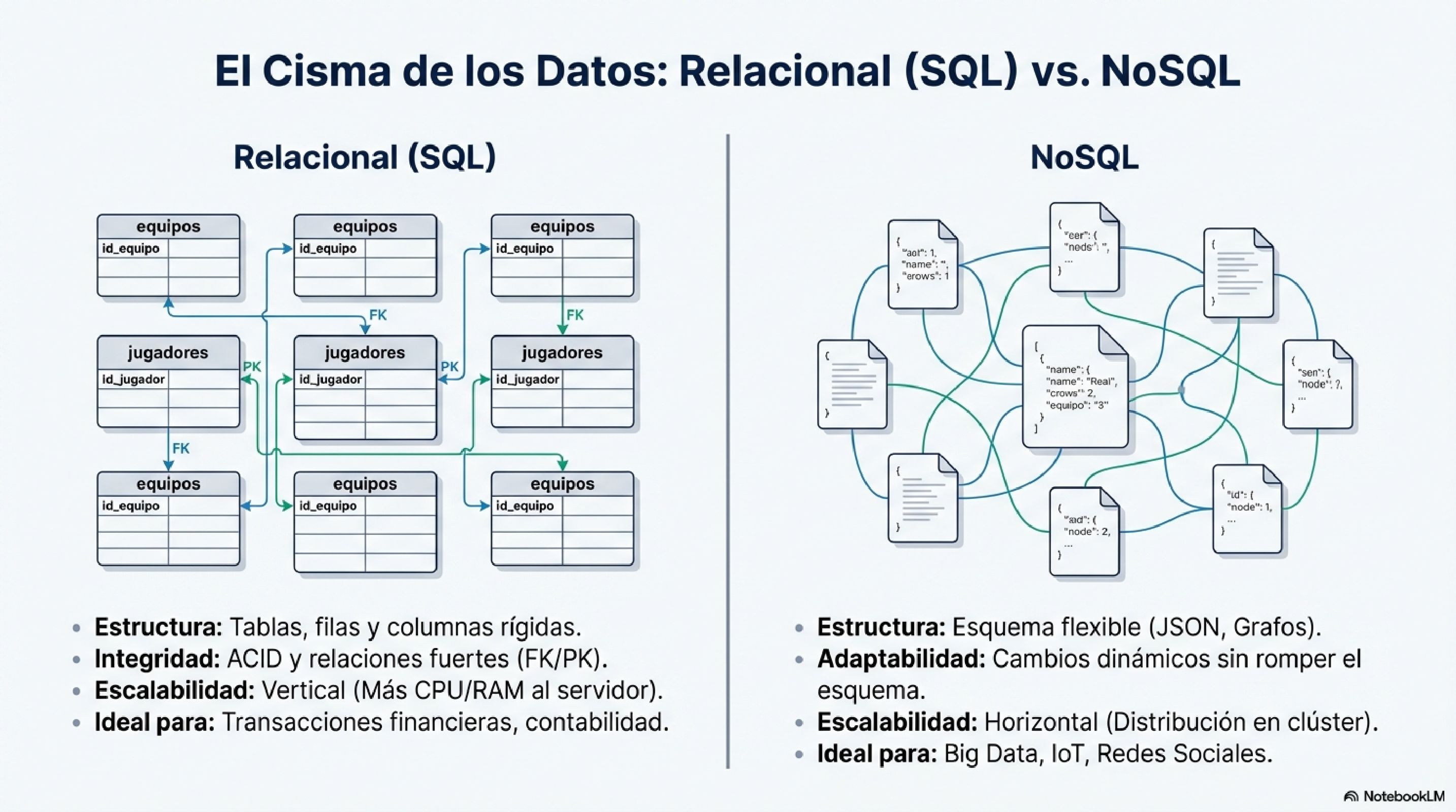El Cisma de los Datos: Relacional vs NoSQL