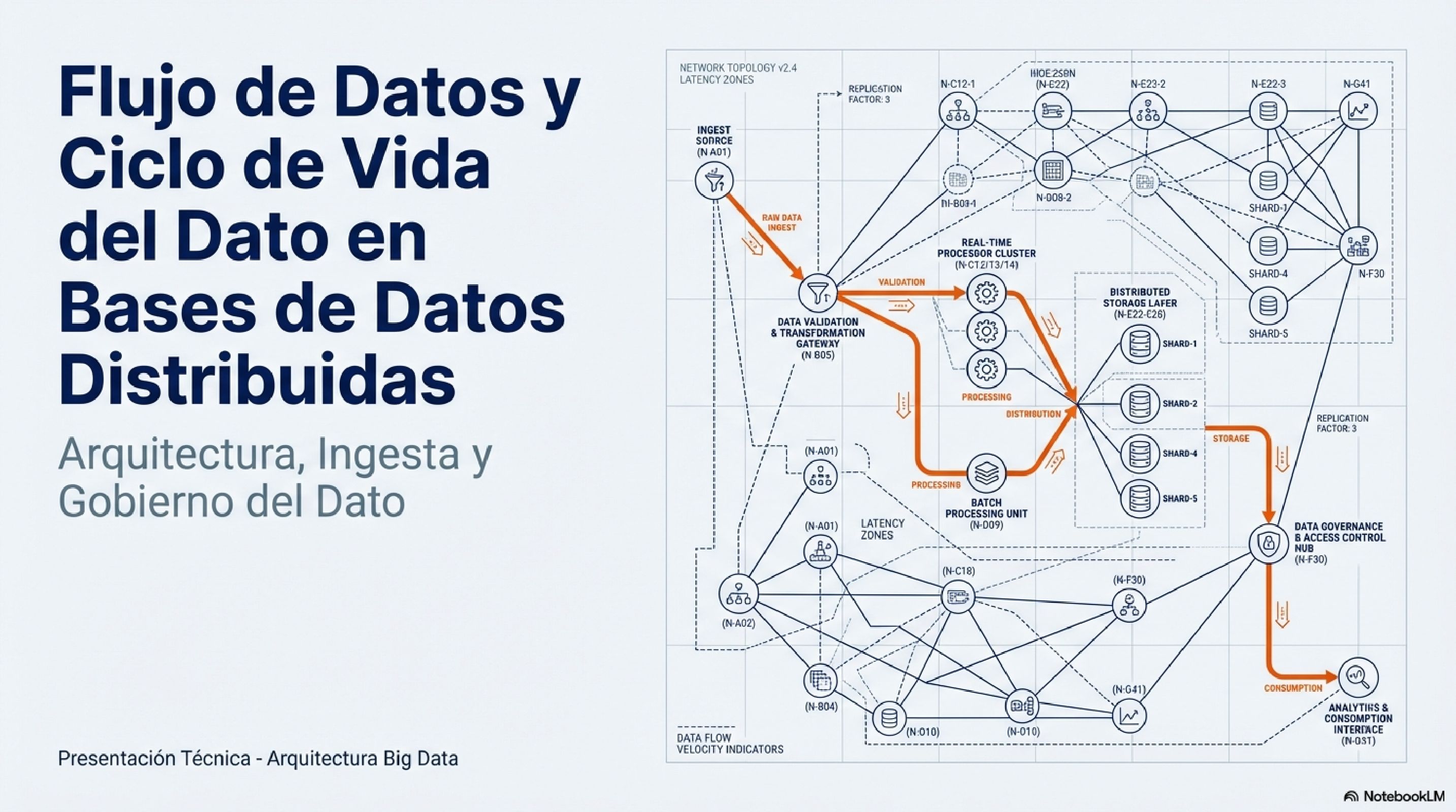 Flujo de Datos y Ciclo de Vida en Bases de Datos Distribuidas